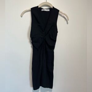 Zara Long Button Up Tank